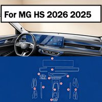 Folia ochronna PPF matowa, transparentna TPU na ekran LCD, nawigację GPS, panel zmiany biegów, konsolę środkową, akcesoria samochodowe do MG HS 2026 2025