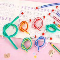 5/10 Pcs Cute Candy Color Soft Flexible Standard Pencils Stationery