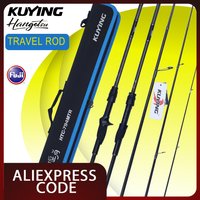 KUYING HANGETSU 4-Section Travel Fishing Rod 7'9" Fast Action Carbon 2-8lb Lure Mini Pocket Rock Lure Rock Fish 2025 New