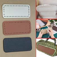 3Pcs Mixed Color Woven Bag Base Hardware Accessories, Suitable for Yarn Knitting Bags, DIY Handmade Bag Accessories, Wallet Making Base Plate 18*8 S004185