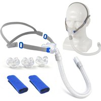 Airfit P10 Nasal Pillow with 2pcs CPAP Mask Strap Covers, CPAP Mask Anti Snoring Sleep Apnea Auto CPAP Bipap Mask SML Cushions