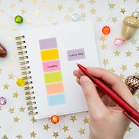 500 PCS Color Dot Label Sticker Classification Mark Coated Paper Sticker Rolls Removable Rectangle Moving Labels Stickers
