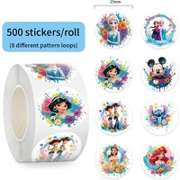 500-Piece Princess Anna Stickers - Cute Decor for Kids' Daily Items & Hand Accounts