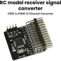 12-Channel PWM Adapter Board DC5V RC Model Receiver Module CRSF to PWM Signal Converter