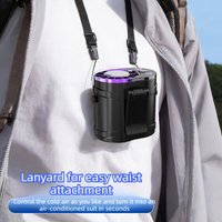 2026 New Portable Waist Hanging Fan USB Rechargeable Neck Cooling Fan Outdoor Camping High Temperature Workplace Small Fan