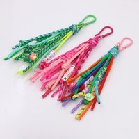 New Colorful Bag Charms Bohemian Style Handmade Jewelr Bag Pendant Braided Keychain Backpack Decoration
