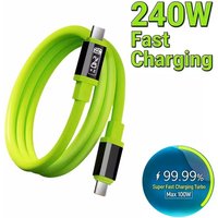 240W Type C Cable PD Fast Charging Phone Charger Data Cord For iPhone 17 Huawei Type C to USB C Quick Charge Wire