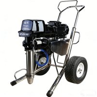 Professional Airless Paint Sprayer 8.5L 4000W Heavy Duty Putty Plaster Sprayer Painting Machine With Long Piston Pump
