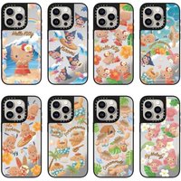 Family iPhone 17/16 Mirror 15 Pro Cartoon 14 for Phone Case Trendy Co-branded Beach Party