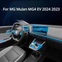 For MG Mulan MG4 EV 2024 2023 Interior Accessories film transparent TPU Gear Panel Center Console Anti-scratch resist refit
