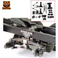 For 1/14 Tamiya RC Truck For volvo For scania Diy Parts Simulation Rear Double-bridge Suspension Assembly
