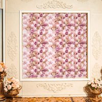 6-teiliges Kunstblumen-Wand, Seidenblumen-Wandpaneel, Rosenwand, DIY, Hochzeit, Party, Garten, Straße, Hintergrund