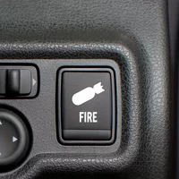 AliExpress NONE 4PCS/SET Black FIRE Vinyl Stickers - 1.64x2cm Waterproof Decor for Car Laptop
