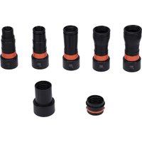 7 Pcs Dust Collection Hose Adapter 360 Degree Rotating Clamp Vacuum Hose Adapter for Power Tools Sanders