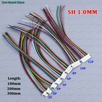 10/20/50 SZT. Złącze kablowe JST SH1.0 SH 1.0mm, 2/3/4/5/6/7/8/9/10/12 pinowe, raster 1.0MM, długość przewodu 10CM/20cm/30CM, przewód 28AWG