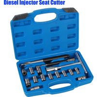 Ensemble de coupe de siège d'injecteur diesel de voiture, alésoir de buse d'huile, dissolvant de carbone, kit de nettoyage, outil de réparation automatique, accessoires automobiles universels