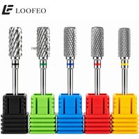 1pc Stainless Steel Cylinder Flat Top Nail Drill Bit Milling Cutter For Manicure 3/32" E-File Bit For Acrylic Gel Polish Removal