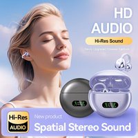 B50-NEW Wireless Bluetooth Earphones OWS ear clip Earphone High Sound Earbuds Led Display Headphones Music Sports Headset