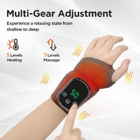 Electric Wrist Massager Heating Pad Vibration 5 Gears Hot Compress Wrist Guard Band USB Recharge Adjustable Wrist Protection