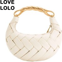 Woven Crossbody Dumpling Bag Luxury Handbag Handmade Weave Shoulder Bag Small Casual Designer Purse for Women