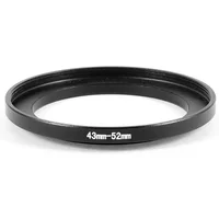 43mm-52mm Step Up Ring Filter Adapter for Camera Lens 43mm to 52mm