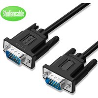 SHULIANCABLE VGA to VGA monitor cable 1080P full HD male to male cable HD15 suitable for computer monitors, projectors