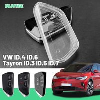 Clear TPU Car Key Case For VW ID.4 ID.6 Tayron ID.3 ID.5 ID.7 ID. Buzz Key Fob Cover Protector Shell Auto Accessories