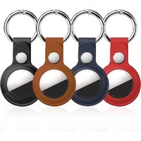 PU Leather Case for Apple Airtag Protective Case Cover for Apple Locator Tracker Anti Lost Device Keychain Tracker Accessories