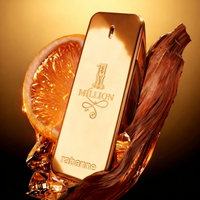 Rabanne 1 Million Eau De Toilette dla mężczyzn, długotrwały drzewno-korzenny zapach, luksusowy męski perfumowany spray w złotym opakowaniu, idealny prezent na wieczór i randkę.