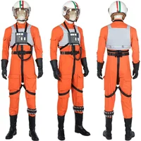 Disguise Orange Pilot Squadrons Cosplay Costume Man Jumpsuit Vest Accessories Full Set and Individual Items Are Sold Custom Size