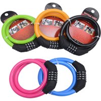 AliExpress 4 Steel Cable Lock Cycling Heavy Duty Cable Combination Password Bike Cable Lock Cable Coded Chain Lock Pink