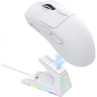ATTACK SHARK X1 40000DPI Wireless Mouse With Magnetic Charging Dock,PAW3395PRO Sensor, BT/2.4G/Wired, Macro Gaming Mouse