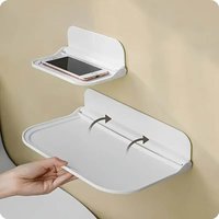 1pcs Foldable Wall-mounted Shelf, Ideal for Home Bathrooms and Kitchens, Storage Without Drilling for Router Organization