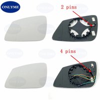 Car Wide Angle Heated 4Pins / 2Pins Mirror Glass For BMW Series 1 2 3 4 5 6 7 X1 I3 2009 2010 2011 2012 2013 2014 2015 2016 2017