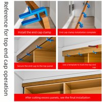 Carpentry Scribing Jig Kit For Cabinet Door Edge Marking Board Alignment And Hole Measuring In Workshop And DIY Wood Projects