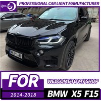 AKD Head Lamp for BMW X5 F15 LED Headlight 2014-2018 Headlights F15 DRL Turn Signal High Beam Angel Eye Projector