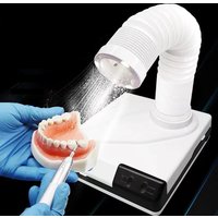Dental Lab Vacuum Cleaner 60W Dust Collector Extractor Dentistry Desktop Suction Machine Polisher Dual-Purpose Equipment Fan Led