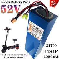52V 14S4P 20Ah high-capacity21700 lithium-ion battery high-powerdual-port fastcharging suitable for dual-drive electric scooters