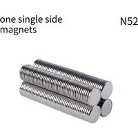 N52 8x2 10x2 15x2 12x2 Strrong Ndfeb One Single-side Magnets Dics Steel Magnetic Suction Cup Magnet for Bags Cloting Plate