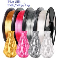 3D Printer Filament Silk PLA 1.75mm 1kg/500g/250g 3D Printing Material Shiny Filament Smooth PLA Gold Silver White High Speed