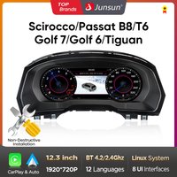 Junsun Digital Cluster Dashboard Für VW Passat B8 B6 Golf 7 Scirocco Golf 6 Tiguan Golf 5 T6 LCD Auto Instrument Virtuele Cockpit
