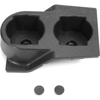 Carbon Fiber Black Car Center Console Water Cup Holder For Nissan GQ Patrol Y60 1989 To 1998 Front Console Dual Cup Holder