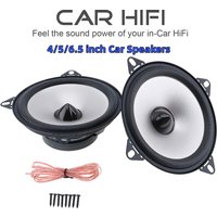 2pcs 4/5/6.5 Inch 88dB 2 Way Car Coaxial Speakers 12V Vehicle Door Auto Audio Music Stereo Full Range Frequency Hifi Speaker