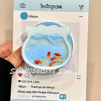 Korea Quicksand Fish Tank Shake Magnetic Holder Grip Tok Griptok Phone Holder Stand Support For iPhone For Pad Magsafe Smart Tok