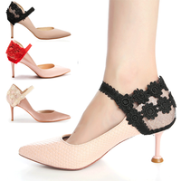 Elastic Shoe Laces High Heels Bundle Shoelace for Women Anti-skid Adjustable Elastic Band Heels Cover Fixed Shoeslace Shoe Decor