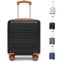 16"ABS Hard Shell Cabin Suitcase - Lightweight Carry-On Luggage with TSA Lock & 360° Spinner Wheels for Business Travel