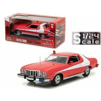 New GL 1/24 Scale 1976 FORD GRAN TORINO STARSKY AND HUTCH Diecast Vehicle Alloy Toy Car models for collection Gift