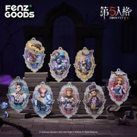 2025 Anime Game Identity V Magic Light Acrylic Pendant Knight Seerโ Galatea Sculptor Hullabaloo Gold-plated Keychain Official