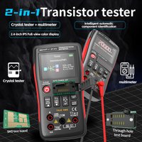 ZOYI ZT-XT1 2-in-1 High-Precision Digital Multimeter Transistor Tester, Voltage, Resistance, Diode & Continuity Tester