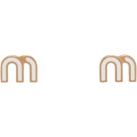 Miu Miu logo-plaque stud earrings 5JO9112F6TF0009
